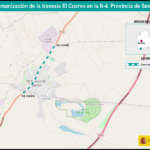 El Ministerio de Transportes impulsa la humanización de la travesía de la N-4 en El Cuervo con una inversión de 2,8 millones de euros