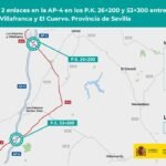 Transportes aprueba la remodelación de enlaces en la AP-4 en Los Palacios y El Cuervo con una inversión de 30 millones de euros