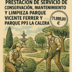 Hoy finaliza el plazo para presentar ofertas en la licitación del mantenimiento de parques en El Cuervo