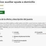 Abierta convocatoria para seis plazas de auxiliar de ayuda a domicilio en El Cuervo de Sevilla