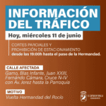 Restricciones de tráfico el 11 de junio por el regreso de la Hermandad del Rocío en El Cuervo