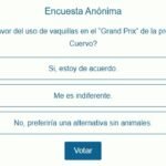 Encuesta anónima sobre el uso de vaquillas en la preferia de El Cuervo de Sevilla