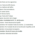 El Cuervo de Sevilla aprueba el calendario de días festivos locales para 2026