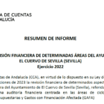 Graves irregularidades contables en El Cuervo: la Cámara de Cuentas bloquea las conclusiones sobre 2022