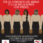 Convocada manifestación en El Cuervo el 3 de octubre para exigir el fin de relaciones y comercio de armas con Israel
