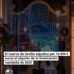 El Cuervo de Sevilla adjudica por 14.950 euros el alquiler de la iluminación navideña de 2025